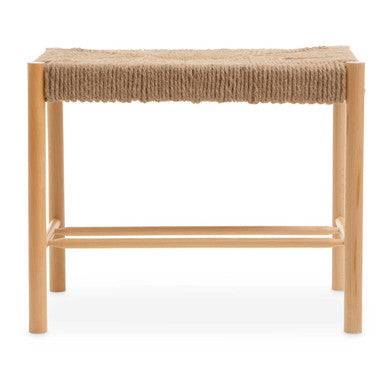 Natural Rope Weave Small Bench | Bandar