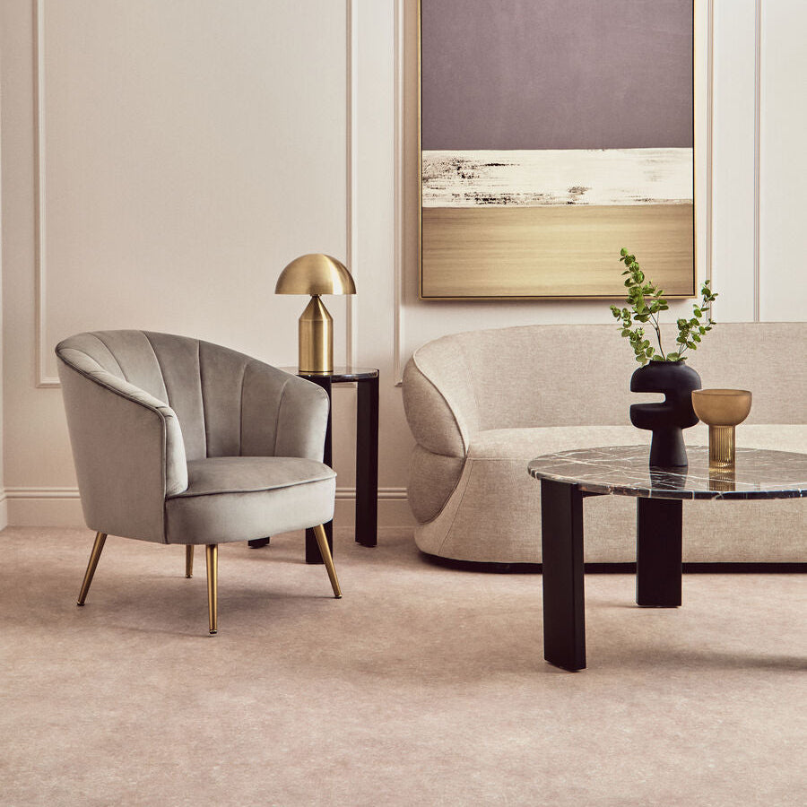 Grey Velvet Chair | Yolanda