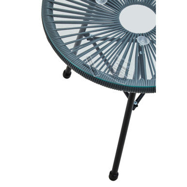 Miami Grey Rattan 3 Piece Patio Set