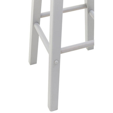 Chester Natural Wood Kitchen or Bar Stool with Footrest