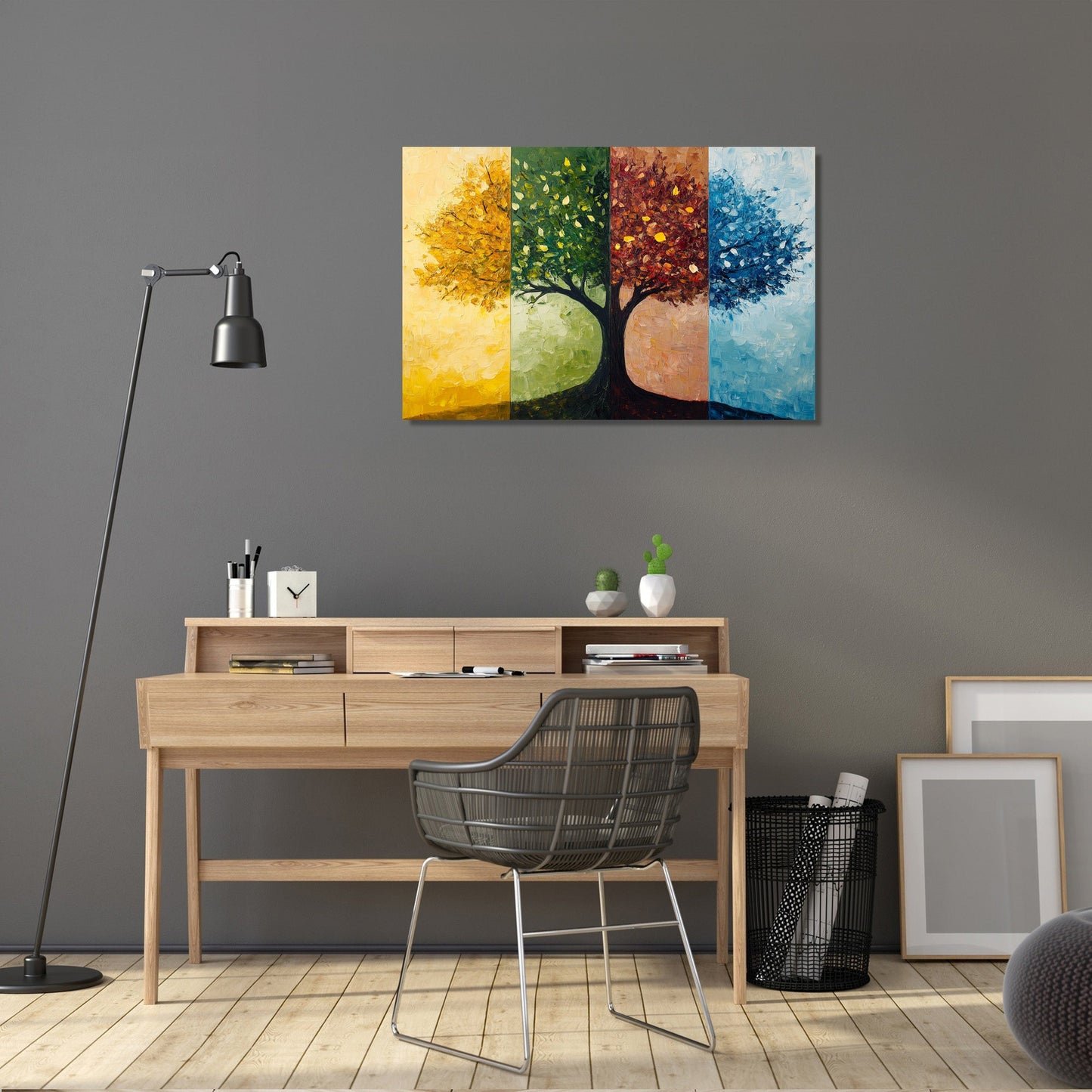 Seasonal Tree Symphony Canvas