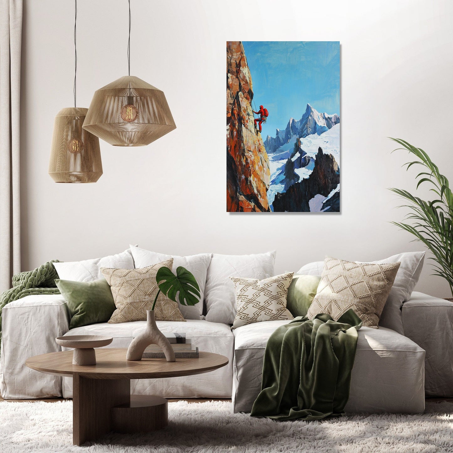 Climber's Ascent Canvas