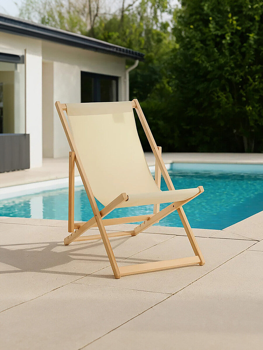 Beauport Cream Deck Chair