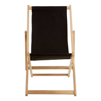 Beauport Black Deck Chair