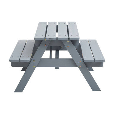 Brighton Grey Finish Wood Kids Picnic Bench