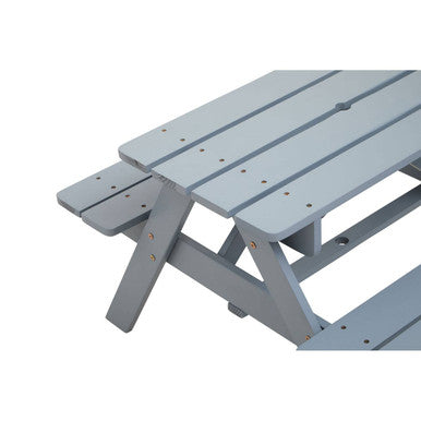 Brighton Grey Finish Wood Kids Picnic Bench