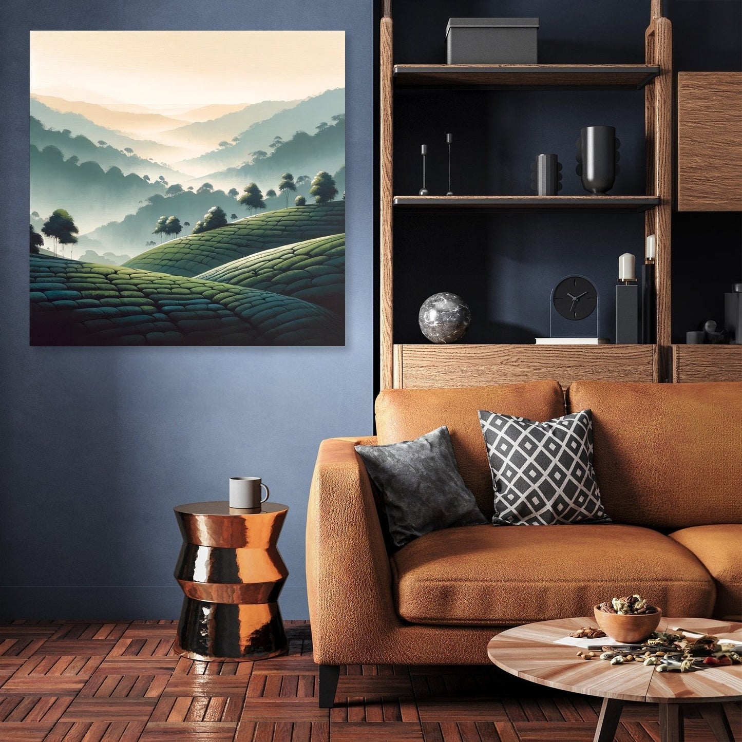 Sylhet Tea Garden Tranquility Canvas