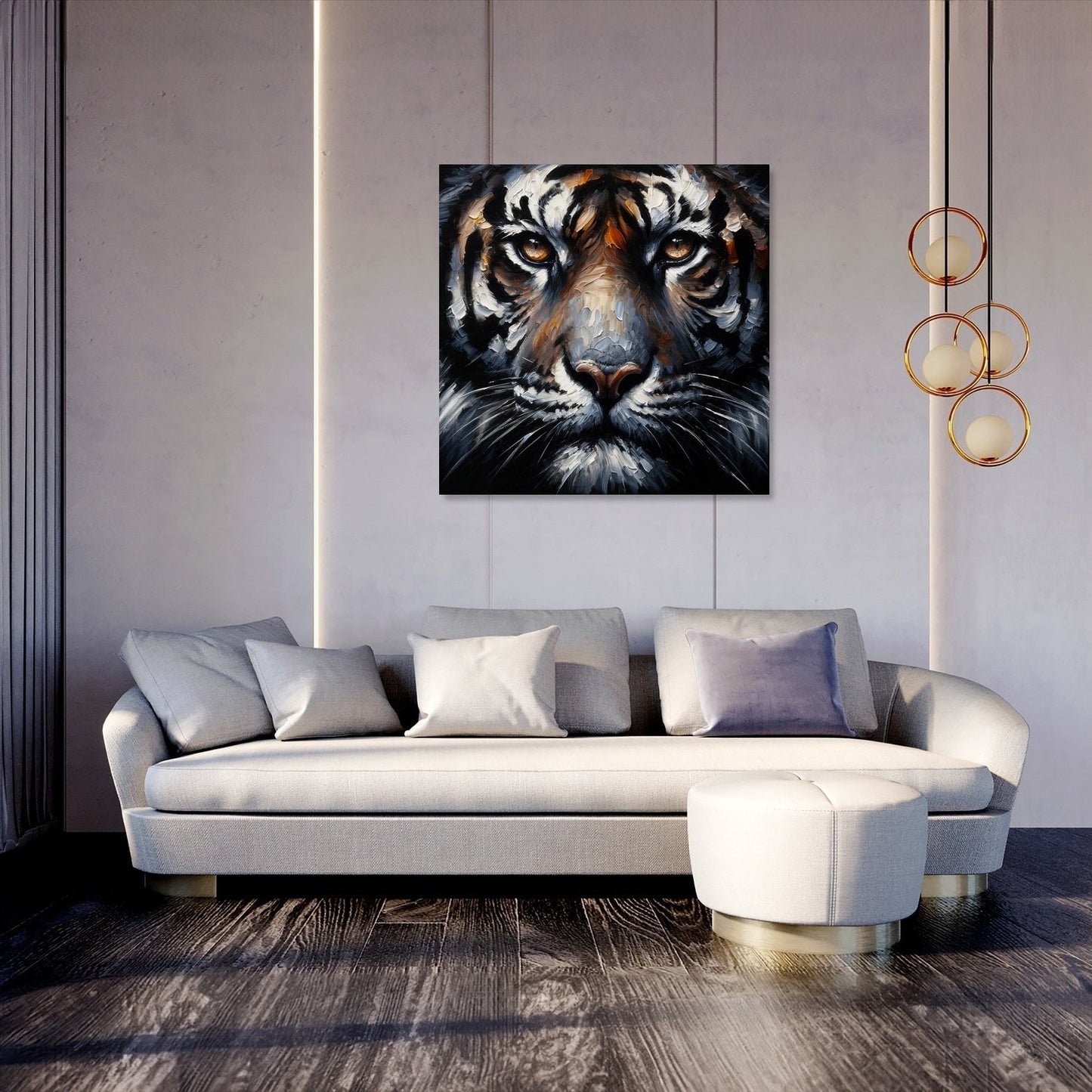 Intense Gaze Tiger Canvas