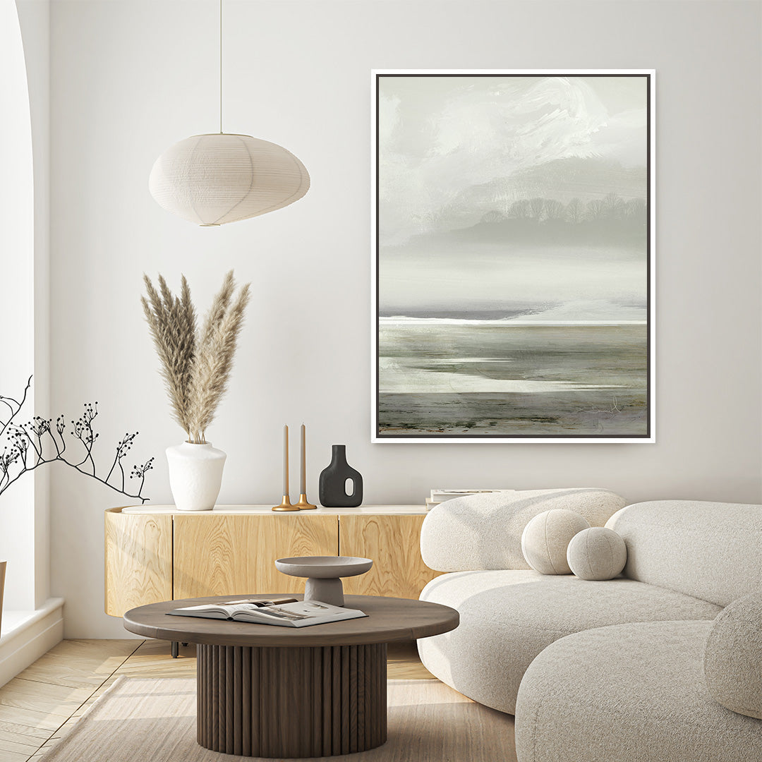 Lakes No2 Framed Printed Canvas