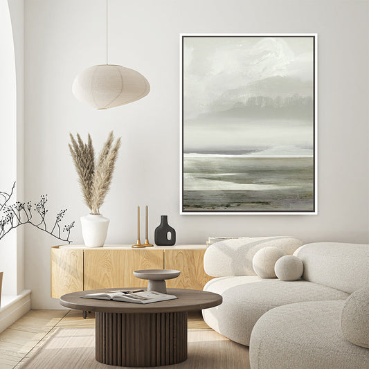 Lakes No2 Framed Printed Canvas