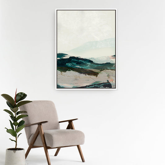 Mountains No2 Framed Printed Canvas