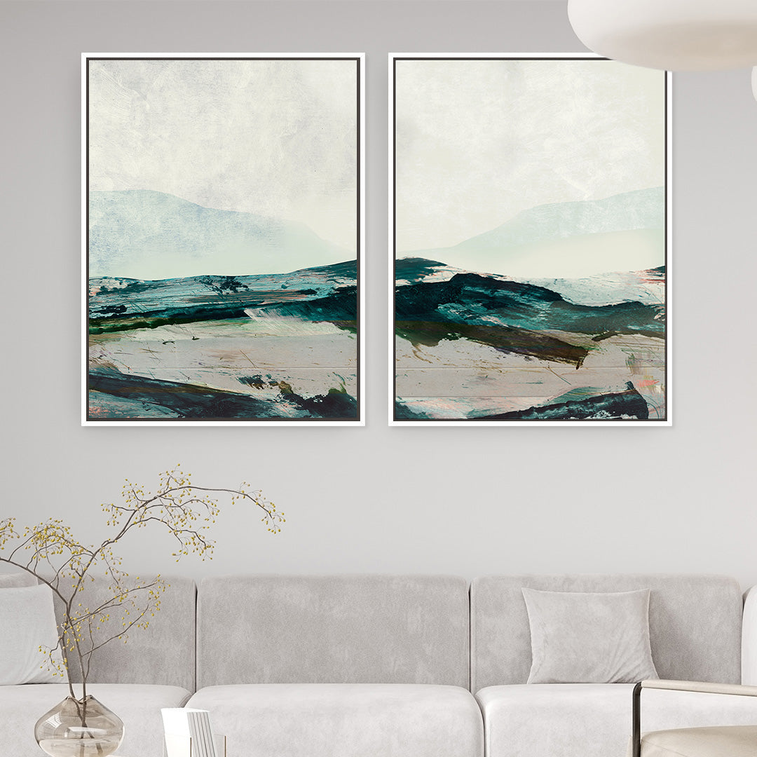 Mountains Framed Canvas Set of 2