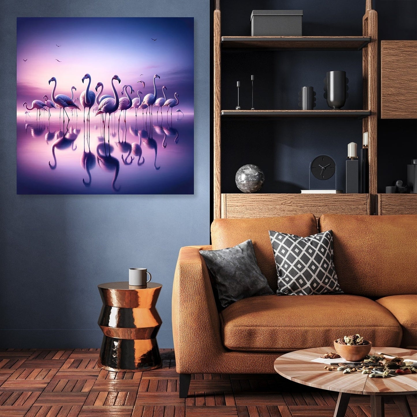 Twilight Flamingo Canvas