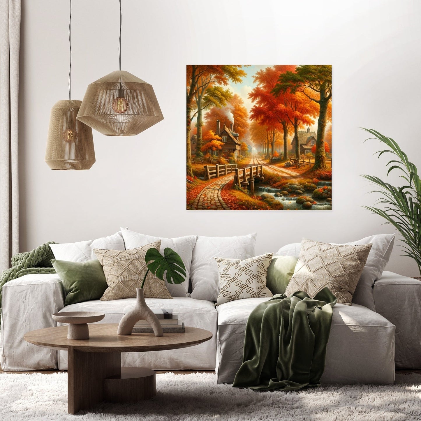 Autumn Lane Canvas