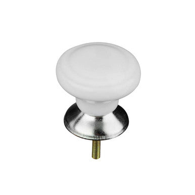 Set Of 4 Classic Design White Ceramic Drawer Knobs