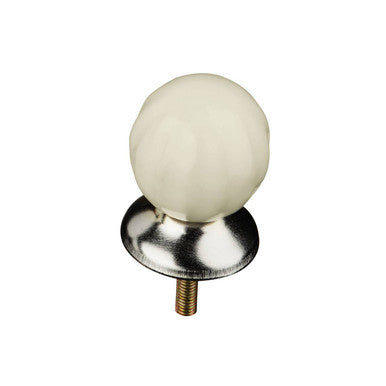 Set Of 4 Retro Style Ivory Ceramic Drawer Knobs