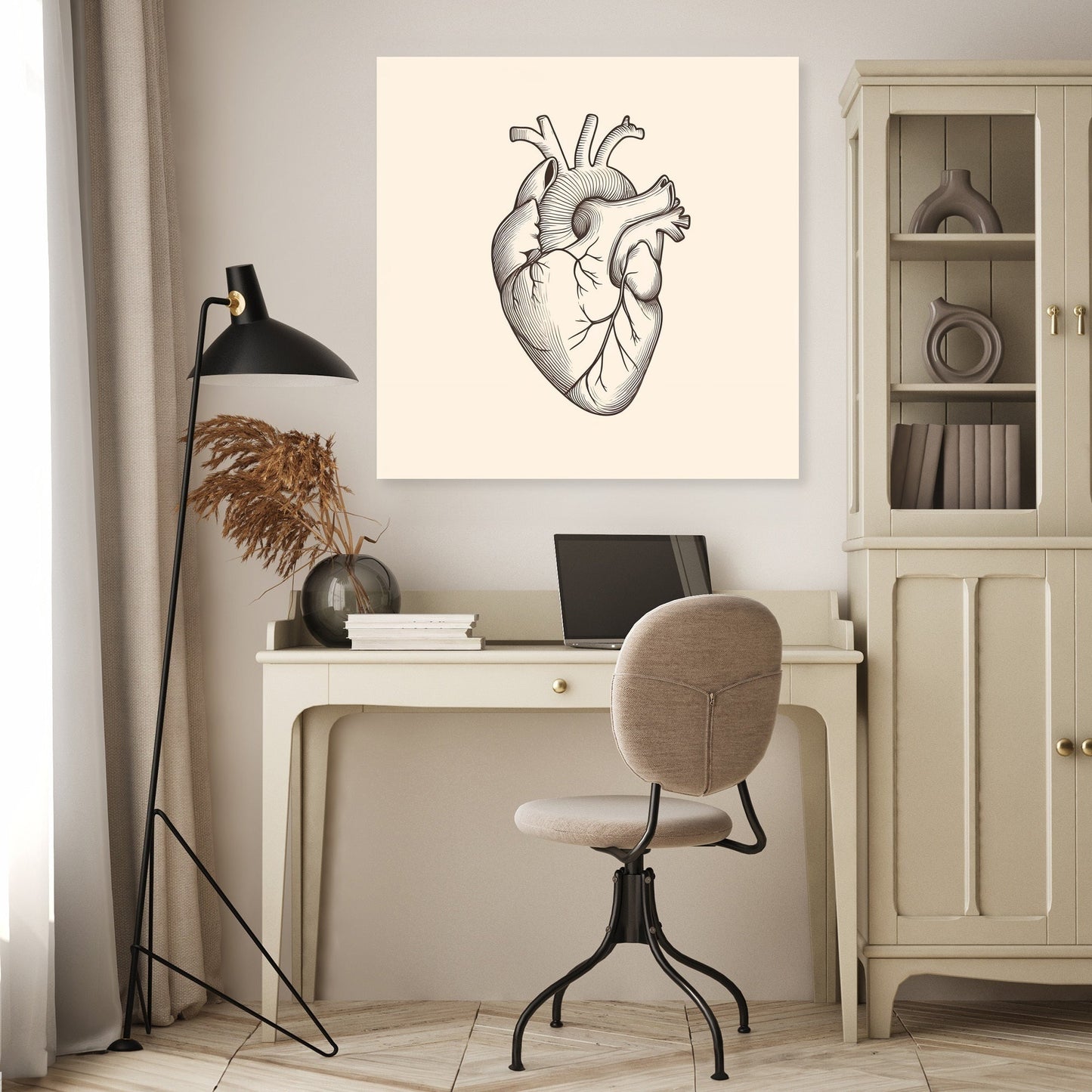 Heart Anatomy Canvas