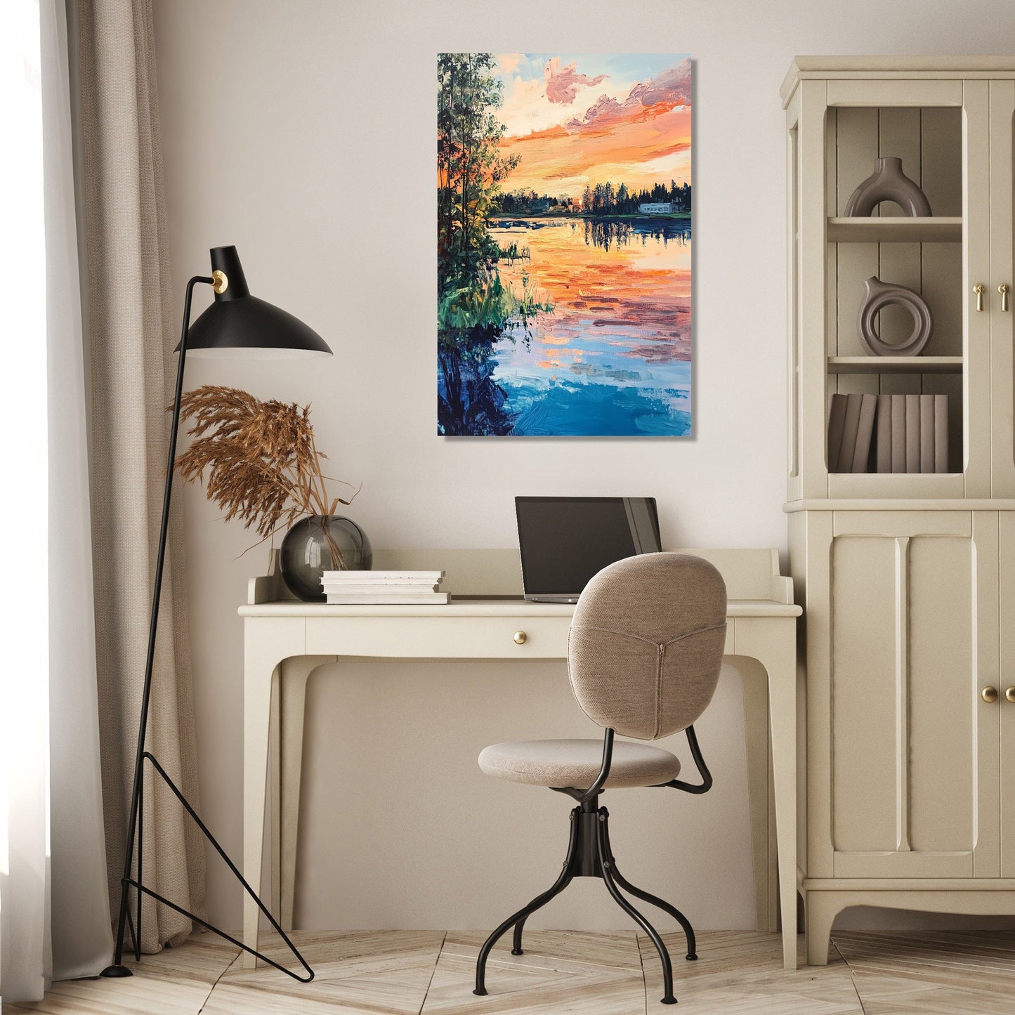 Ume River Sunset Canvas