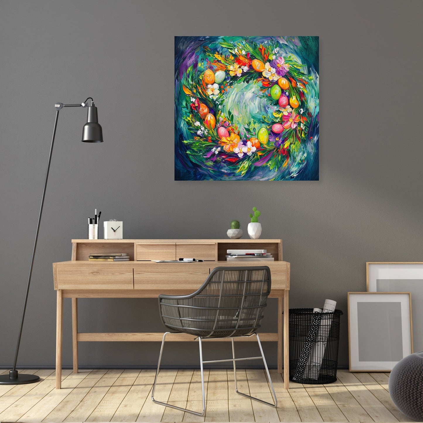 Easter Wreath Expression Canvas