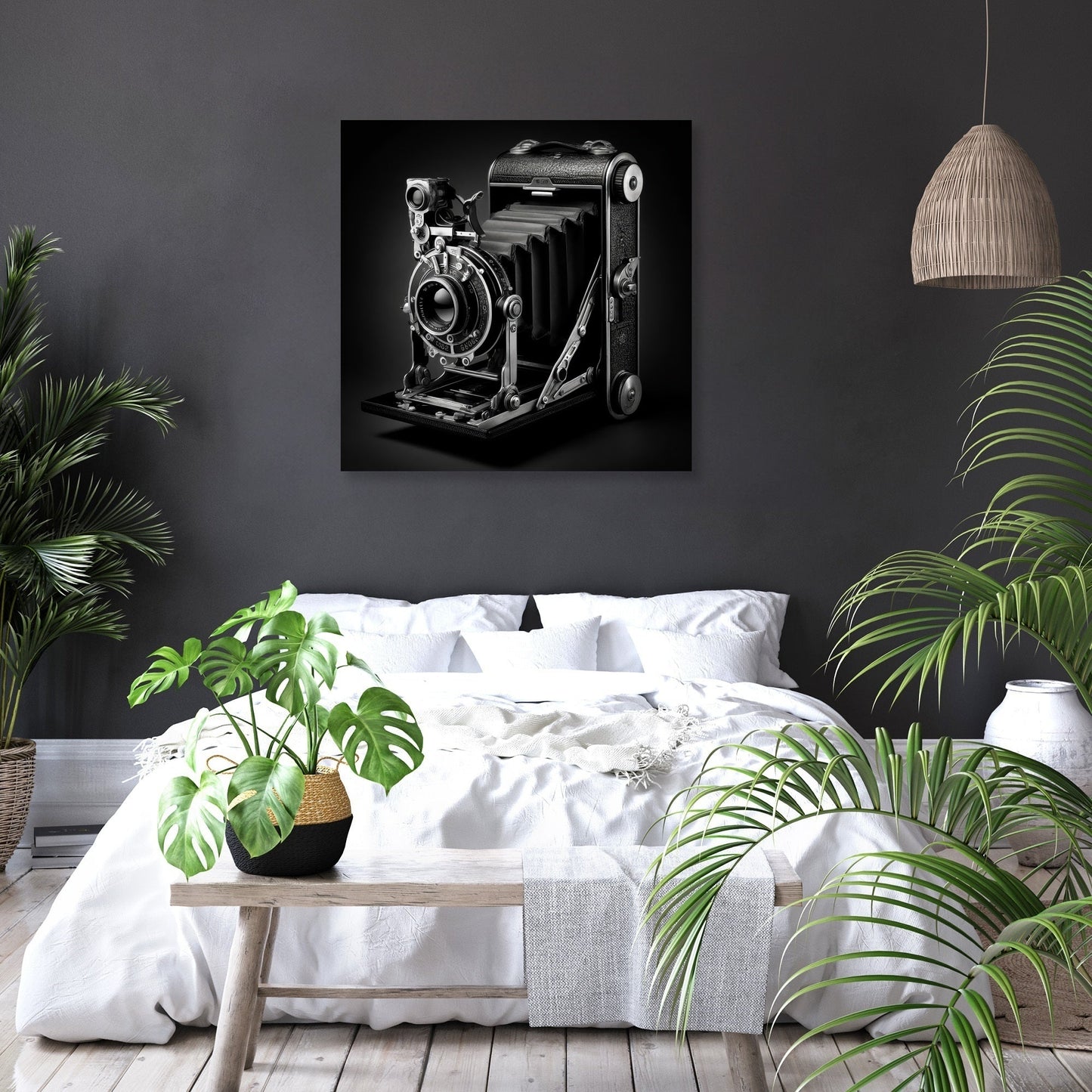 Antique Camera Elegance Canvas