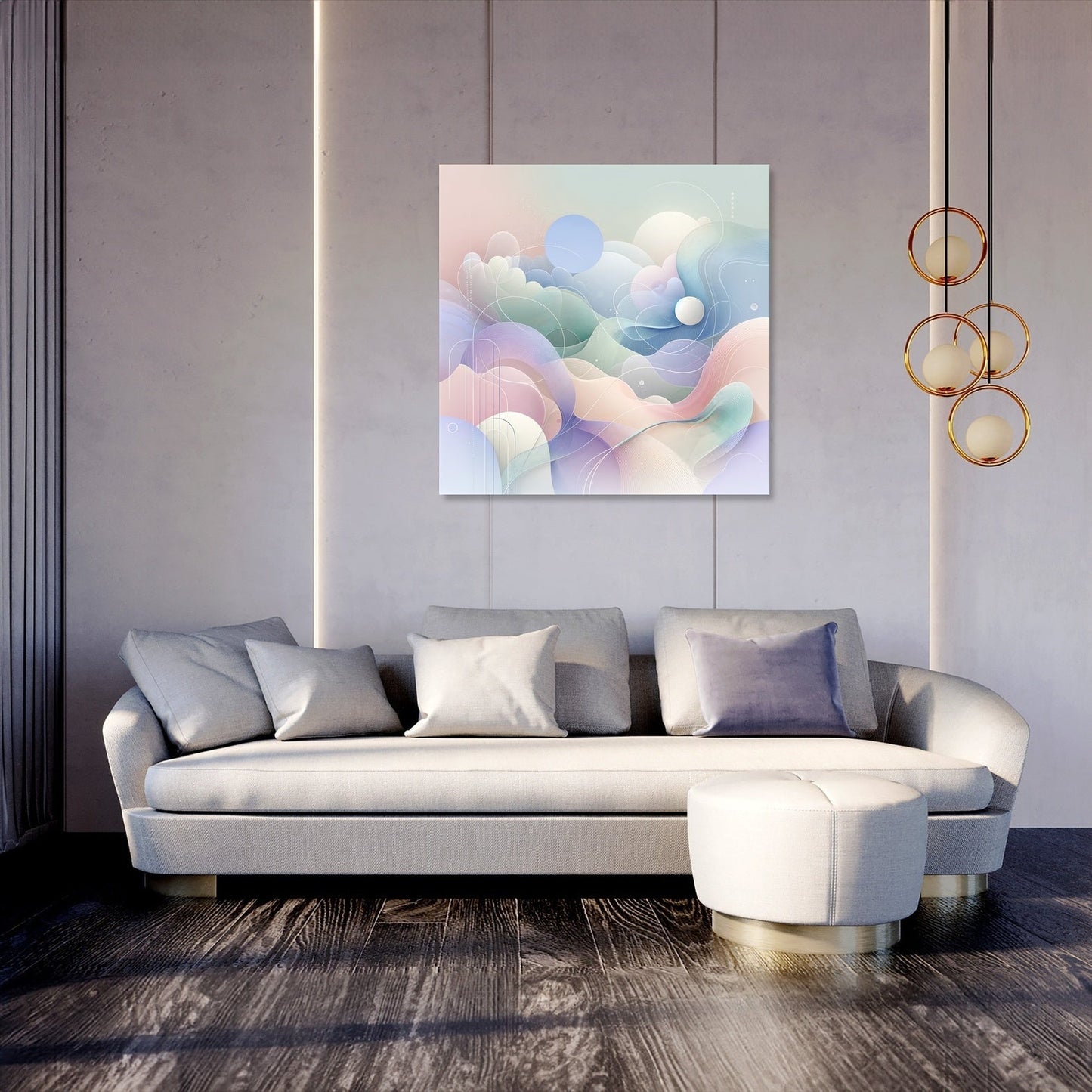 Serene Pastel Whisper Canvas