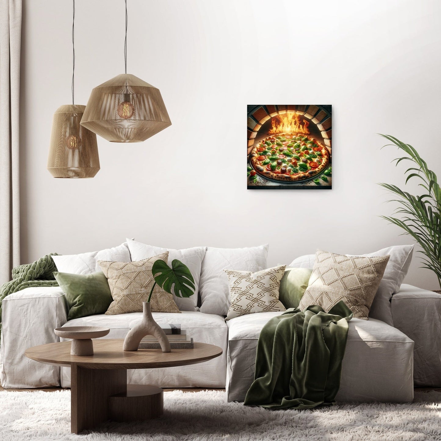 Rustic Italian Pizza Canvas