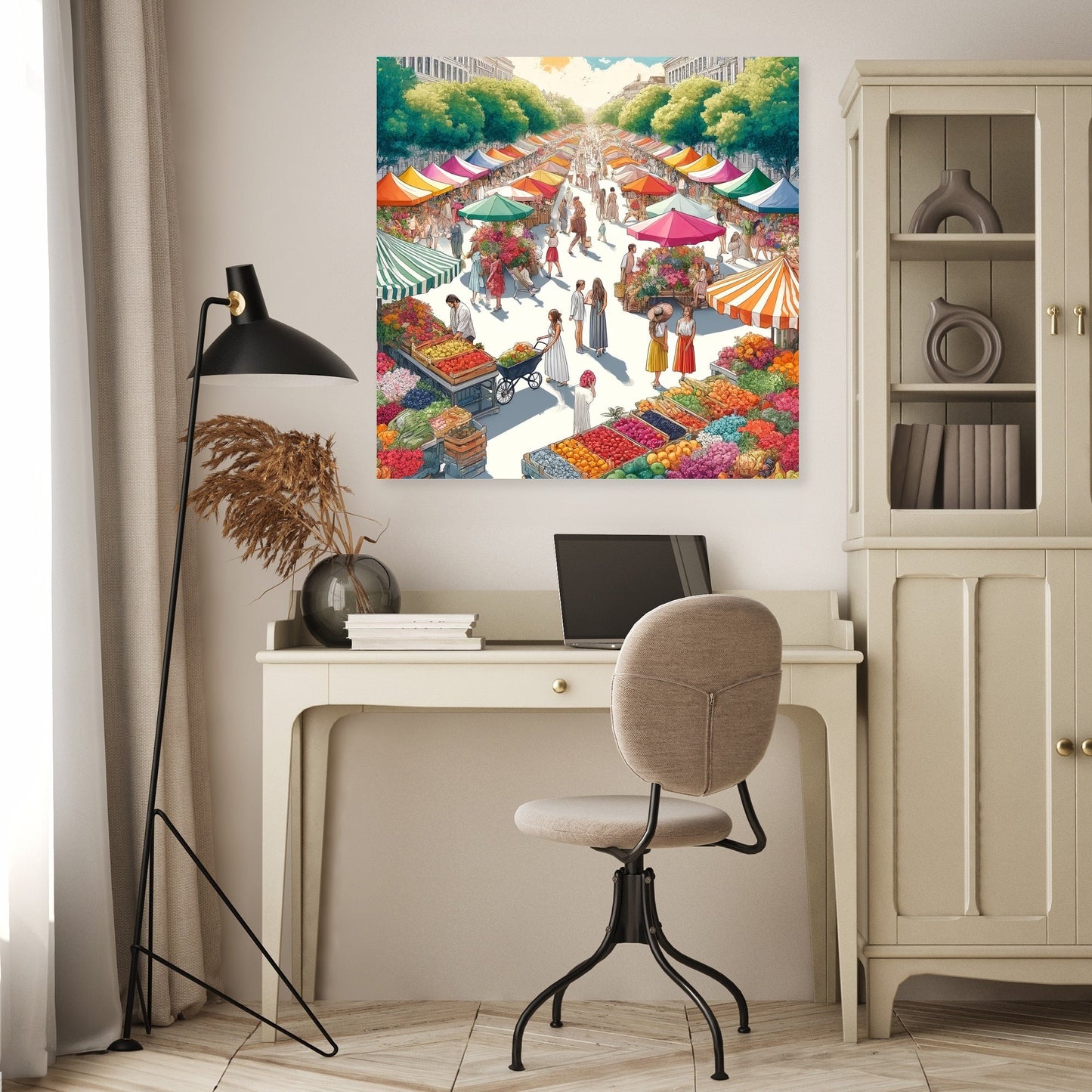 Market Vibrance Summer Canvas