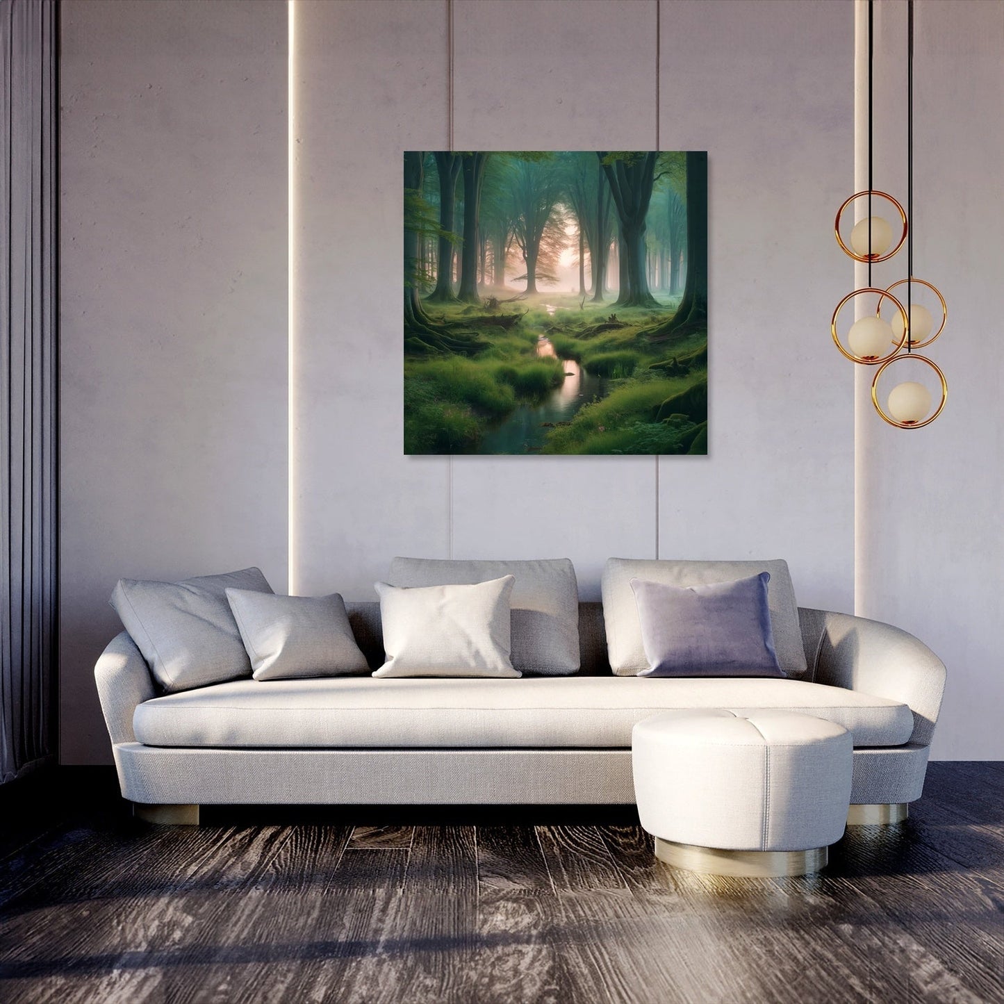 Dawn Forest Haven Canvas