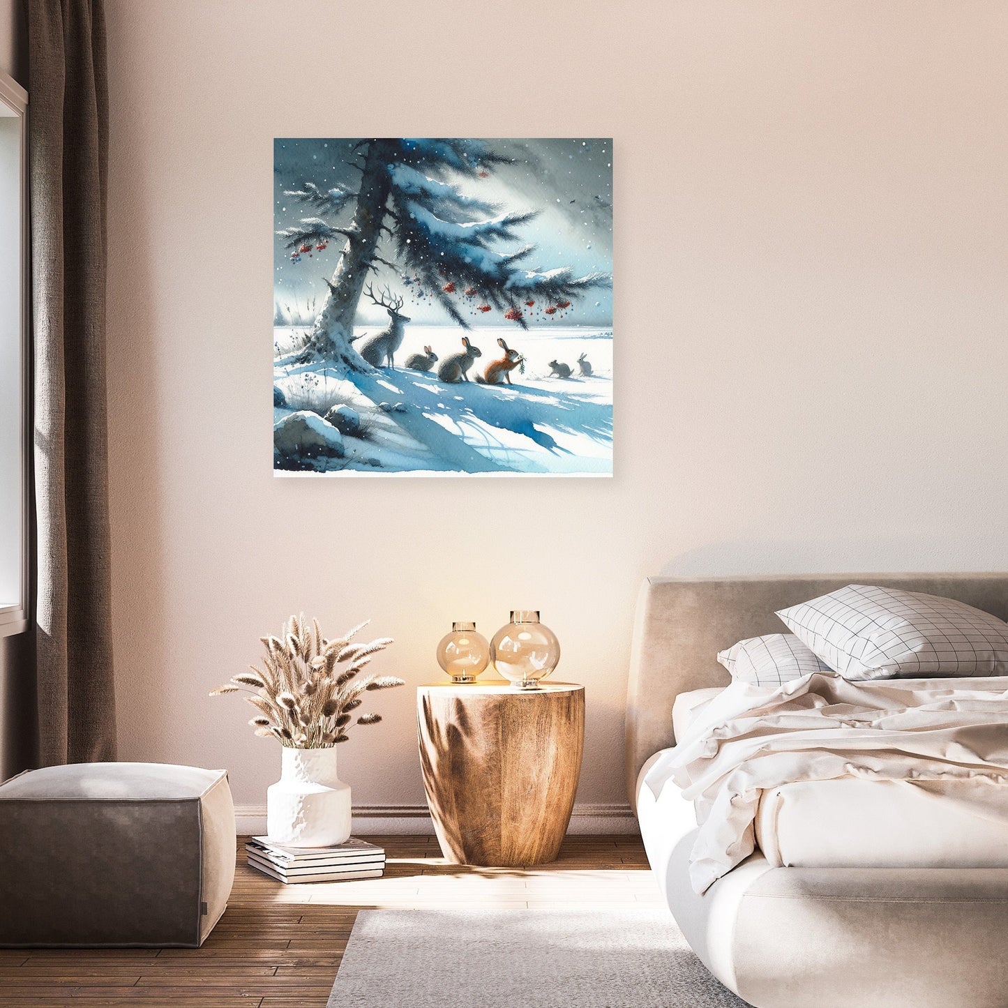Winter's Embrace Festivity Canvas