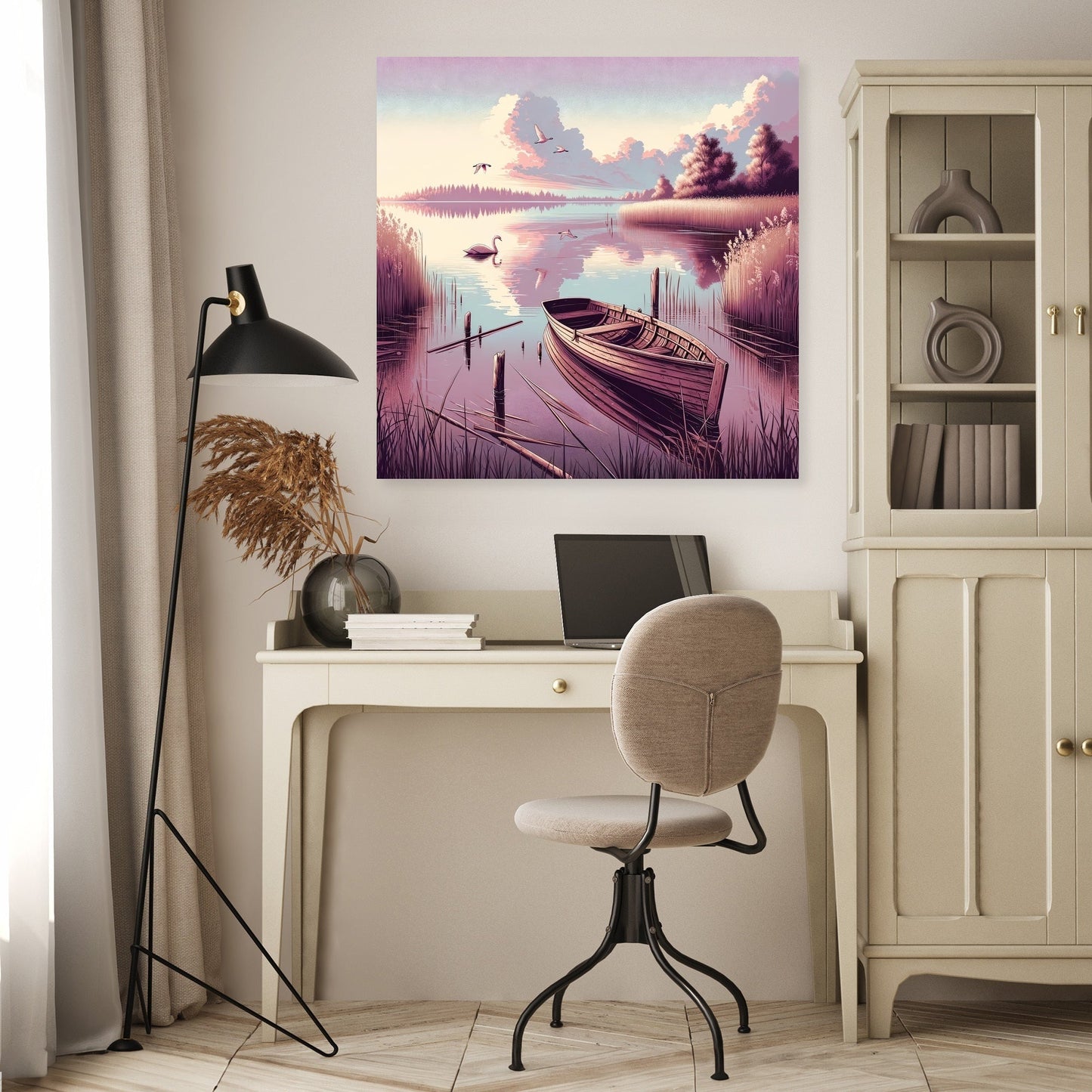 Tranquil Lake Reflections Canvas