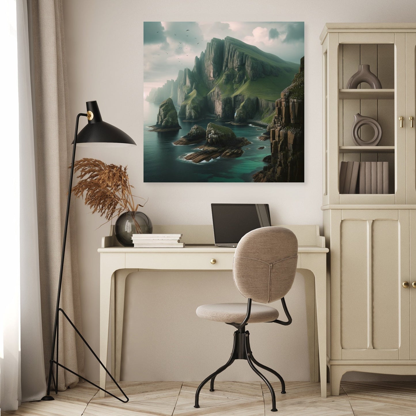 Coastal Cliff Serenity Canvas