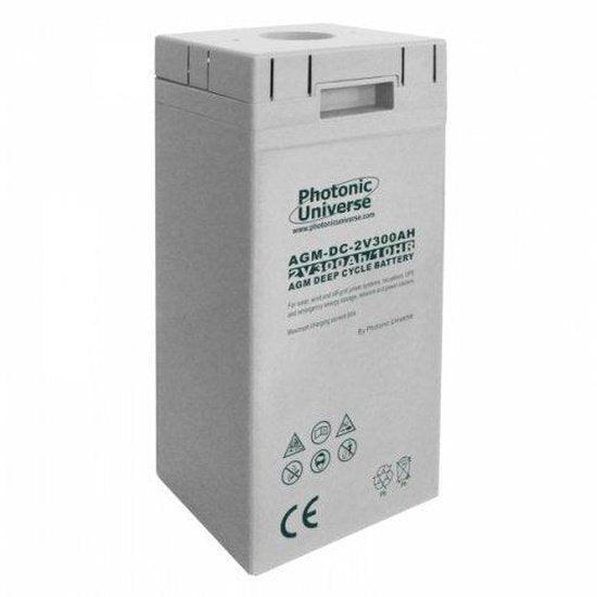 24V 300Ah AGM deep cycle battery bank (12 x 2V batteries) for large power systems and energy storage