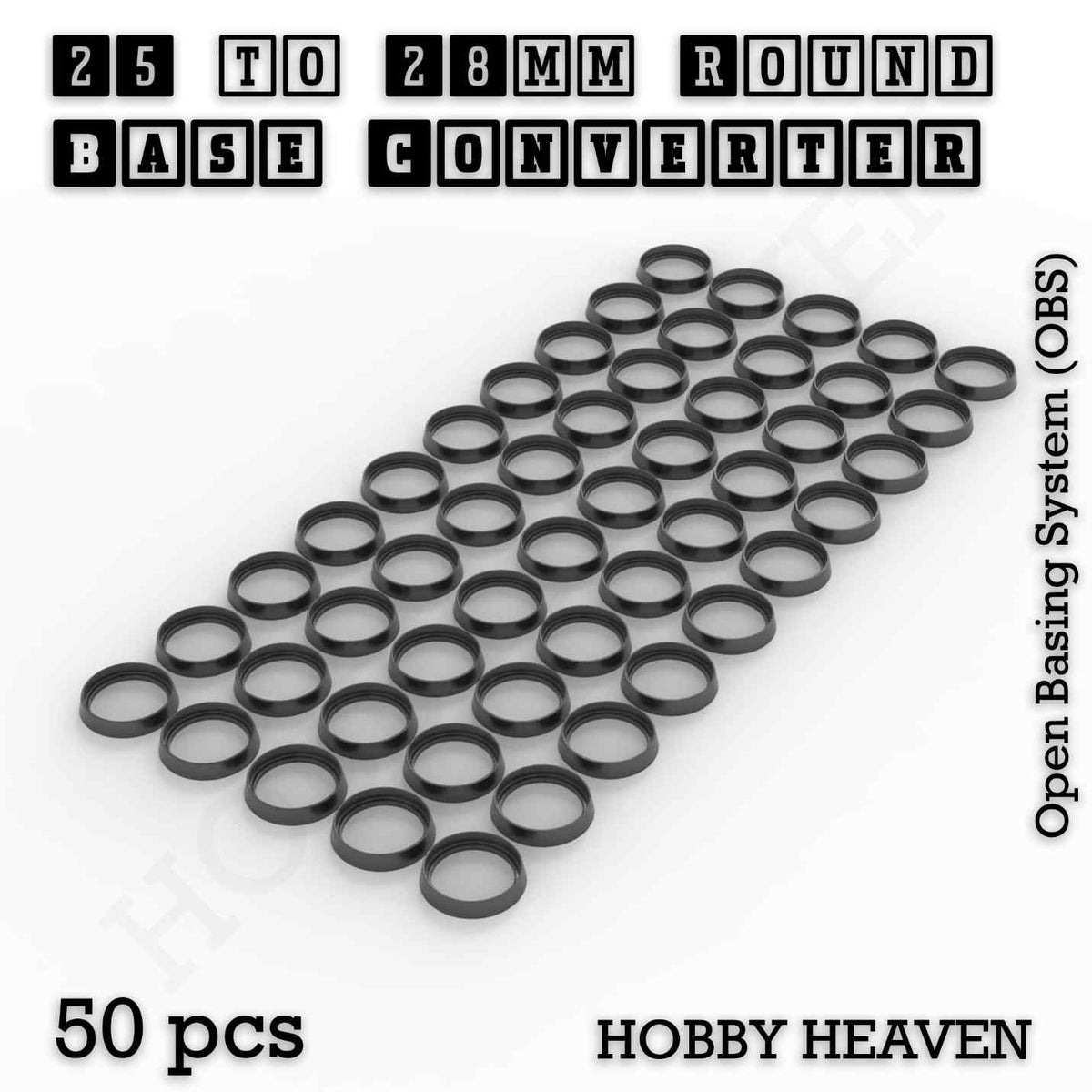 Round to Round Base Converters 3D Print Full Range