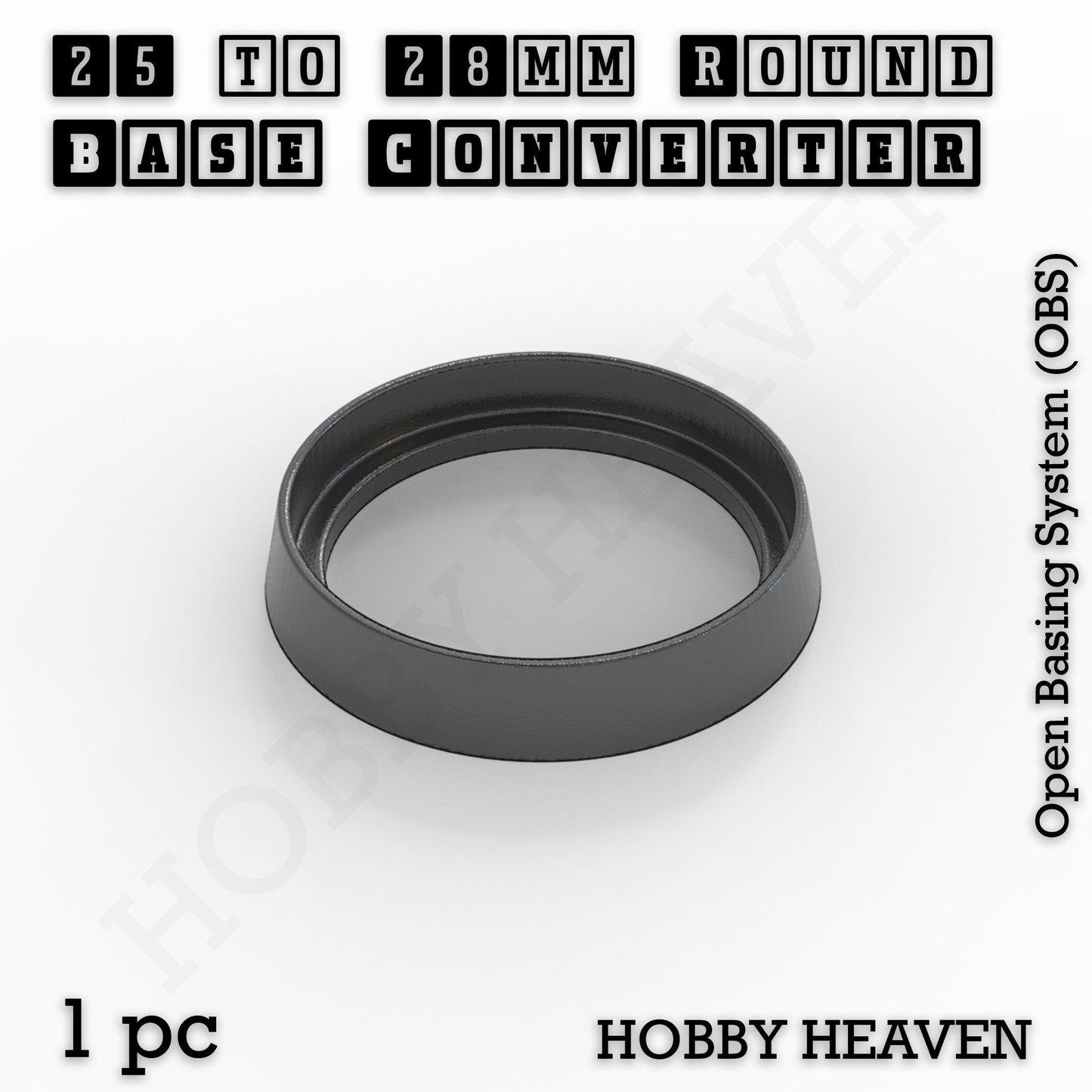 Round to Round Base Converters 3D Print Full Range