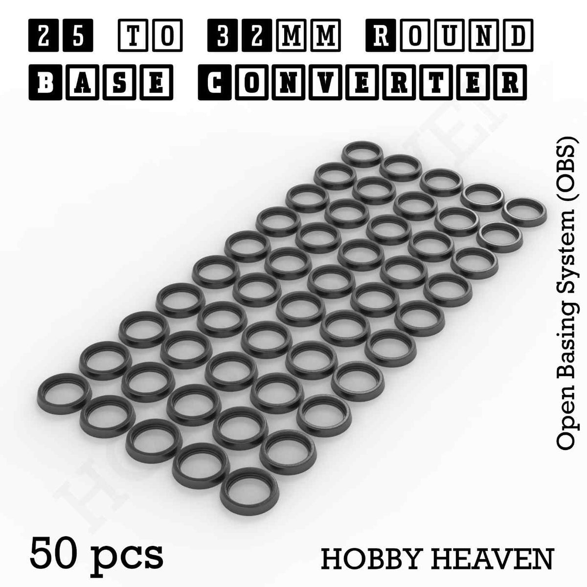 Round to Round Base Converters 3D Print Full Range