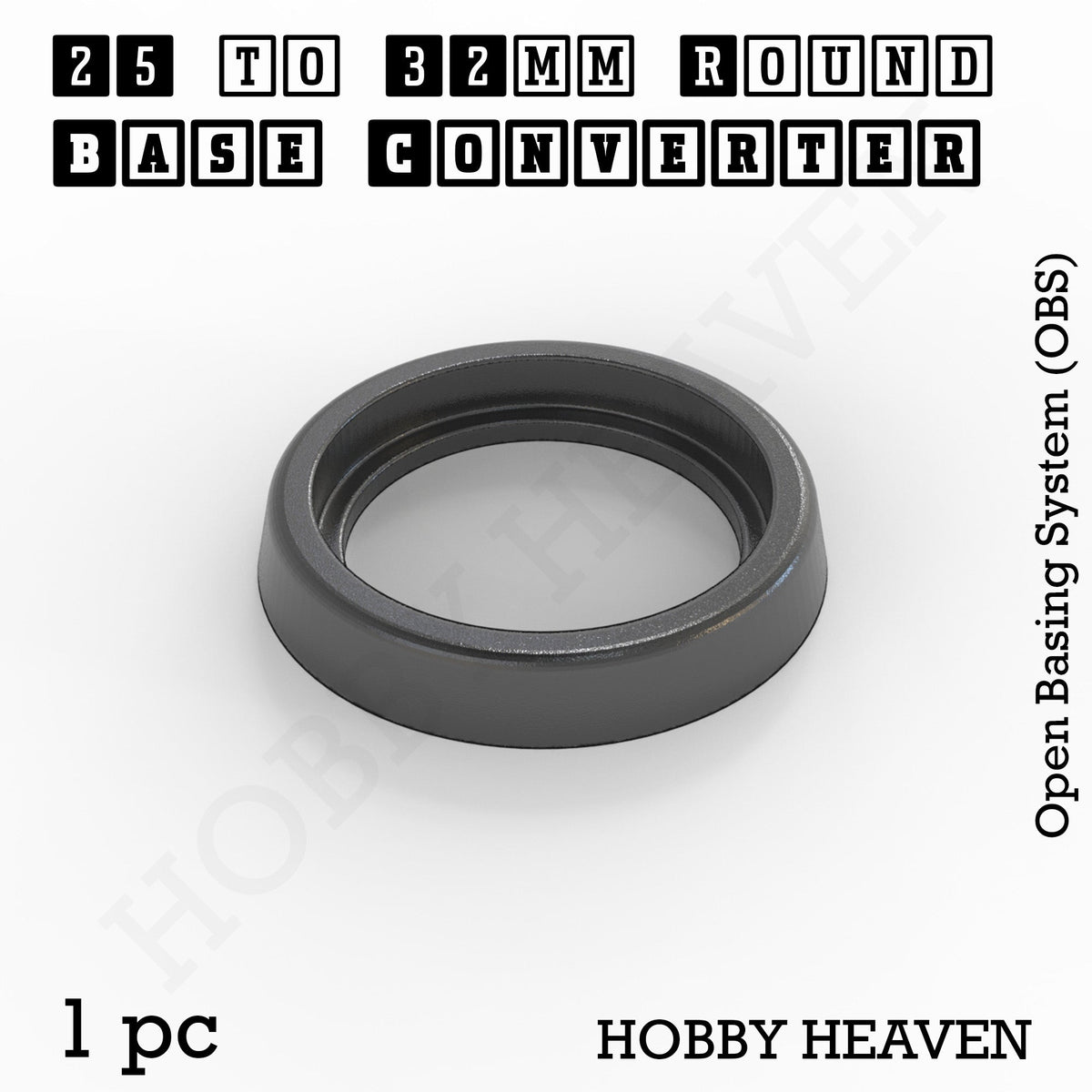 Round to Round Base Converters 3D Print Full Range