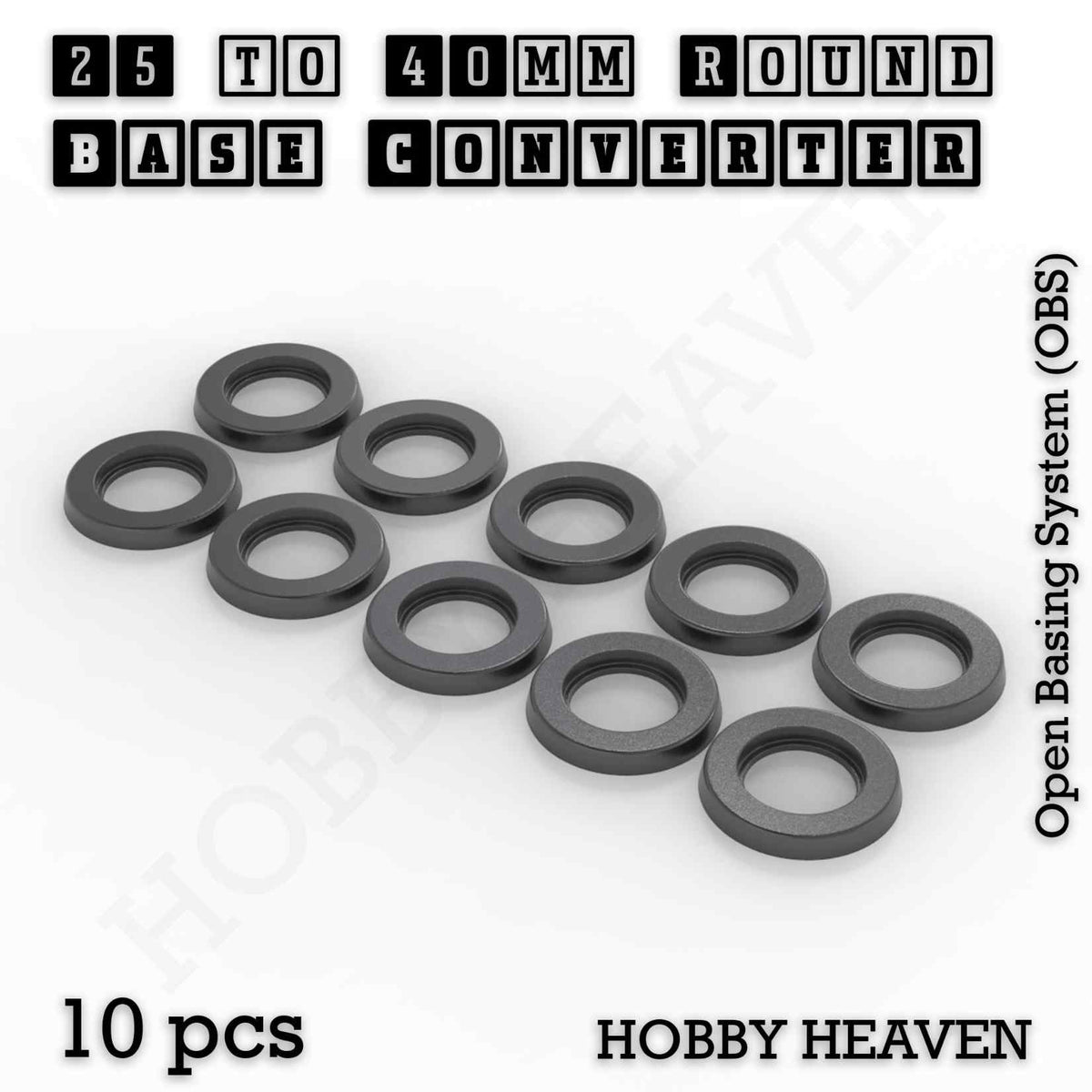 Round to Round Base Converters 3D Print Full Range