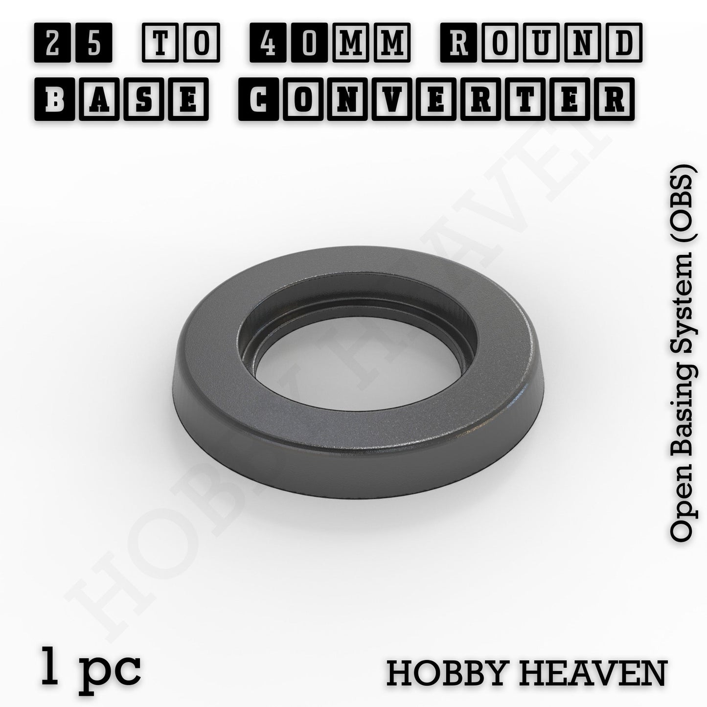 Round to Round Base Converters 3D Print Full Range