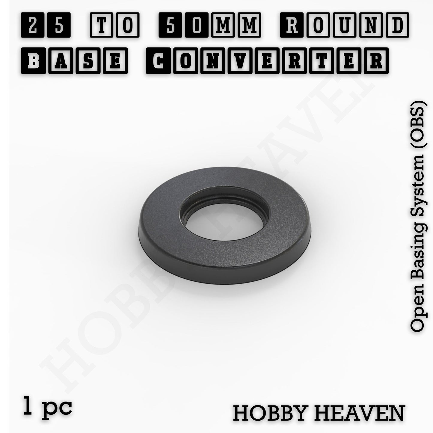 Round to Round Base Converters 3D Print Full Range