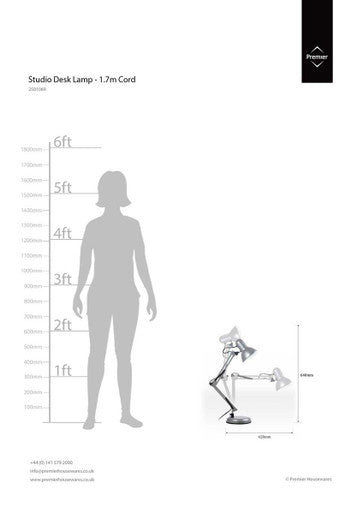 Payton Studio Silver Grey Desk Lamp