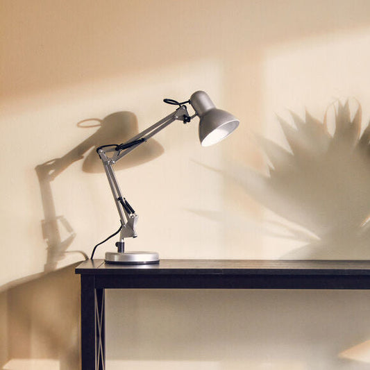 Payton Studio Silver Grey Desk Lamp