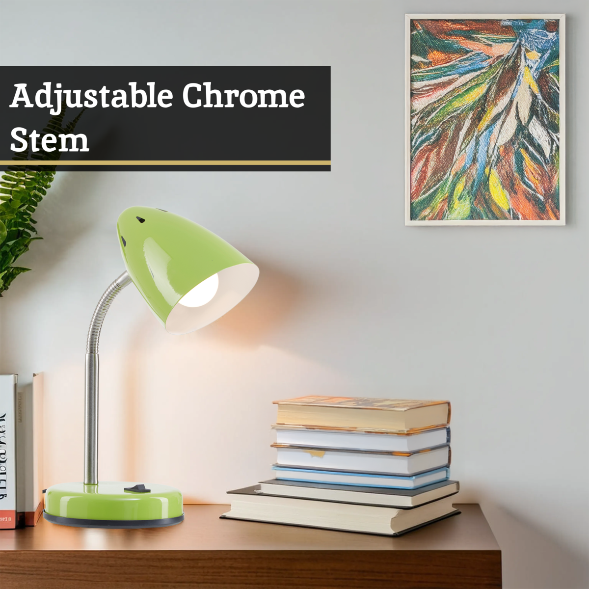 Flexi Green Gloss Desk Lamp