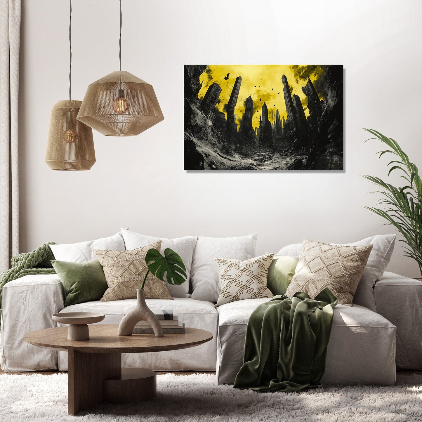 Abandoned City Spirits Canvas