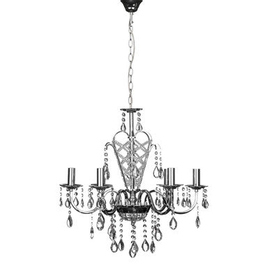 Carrington 6 Arm Crystal Chandelier