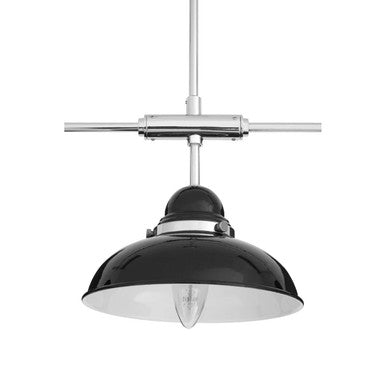 Black and Chrome 3 Light Pendant Light | Jasper