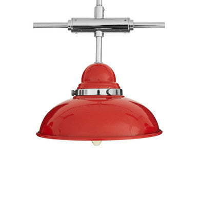 Red and Chrome 3 Light Pendant Light | Jasper