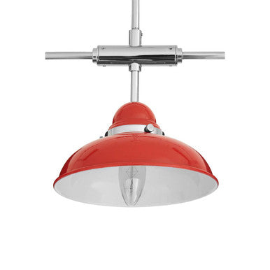 Red and Chrome 3 Light Pendant Light | Jasper