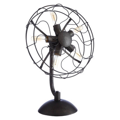 Vintage Fan Shape Table Lamp | Trissoni