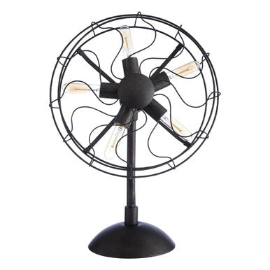 Vintage Fan Shape Table Lamp | Trissoni