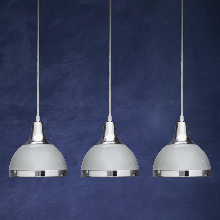 Vermont Three Shutter Grey Shades Pendant Light